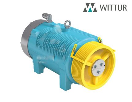 موتور گیرلس ویتور Wittur-WSG-MF1- 10KW-VVVF-1.6m/s