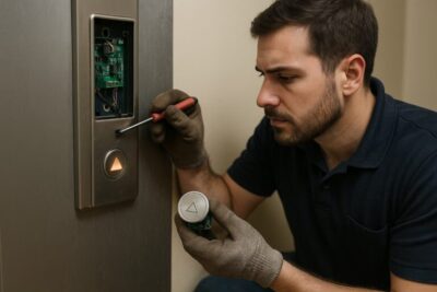 نگهداری و تعمیرات شستی آسانسور